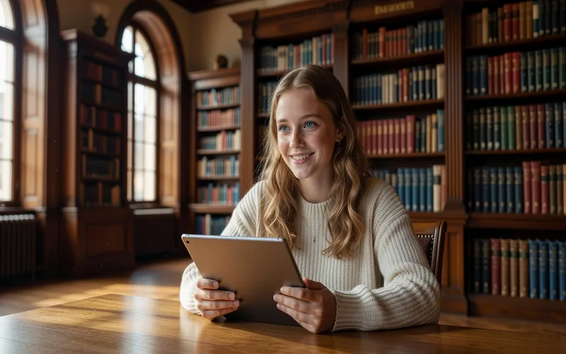 Adolescent utilisant un chat gratuit securise sur son smartphone